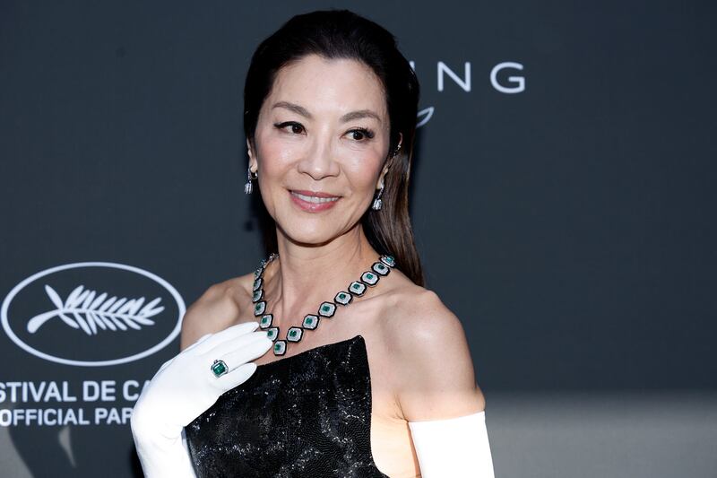 Michelle Yeoh attends the 2023 Kering Women in Motion Award in CAnnes. Photograph: Mike Coppola/Getty Images