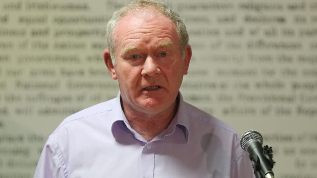 File photograph of Martin McGuinness. Photograph: Niall Carson/PA Wire