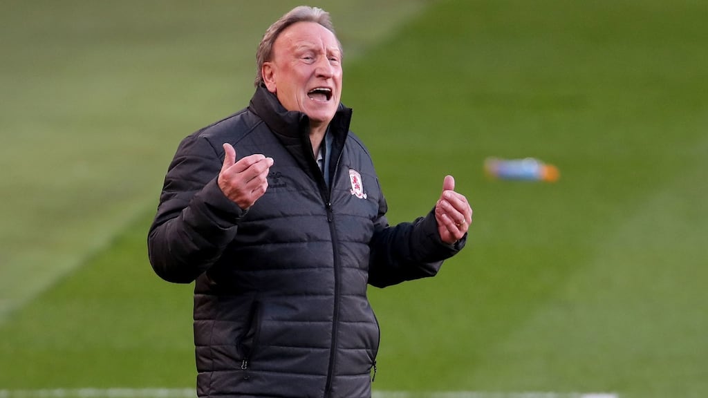 Middlesbrough manager Neil Warnock. Photograph: Richard Sellers/PA