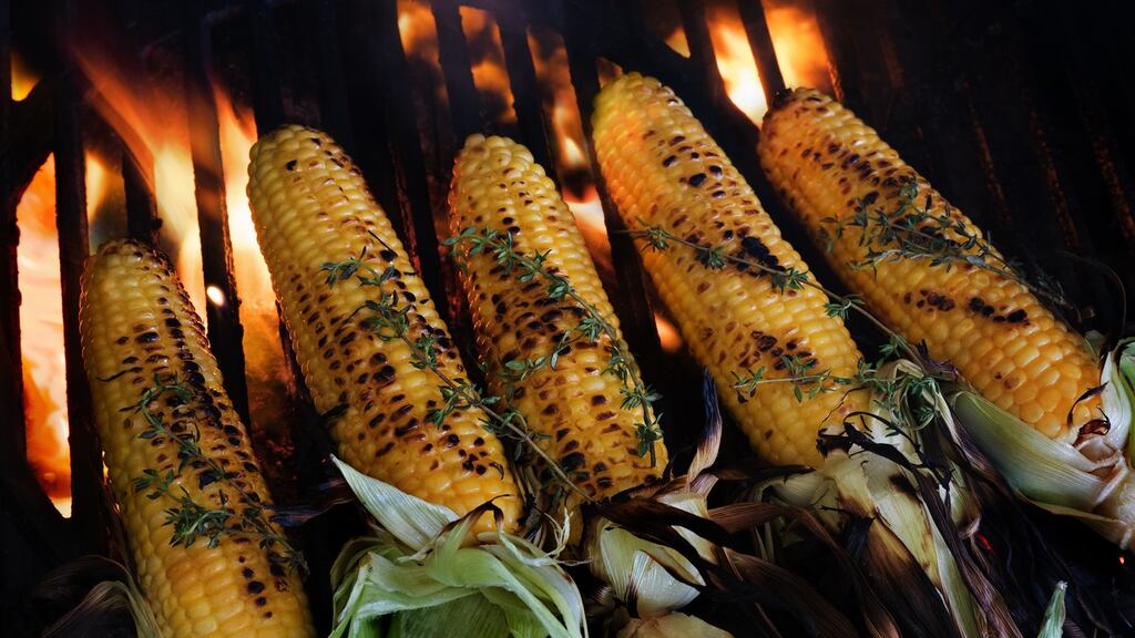 Grilling with an open flame is a technique we shouldn’t just reserve for our meat and fish. Photograph: Getty Images