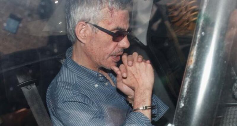 Francisco José Garzón Amo (52) is taken to court by Spanish police yesterday evening. Photograph: Pablo Blazquez Dominguez/Getty Images