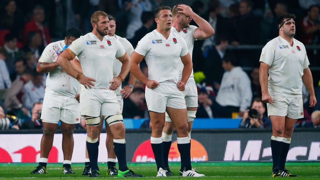 England’s Sam Burgess has not been included in the matchday squad to play Uraguay. Phtoograph: Eddie Keogh/Reuters
