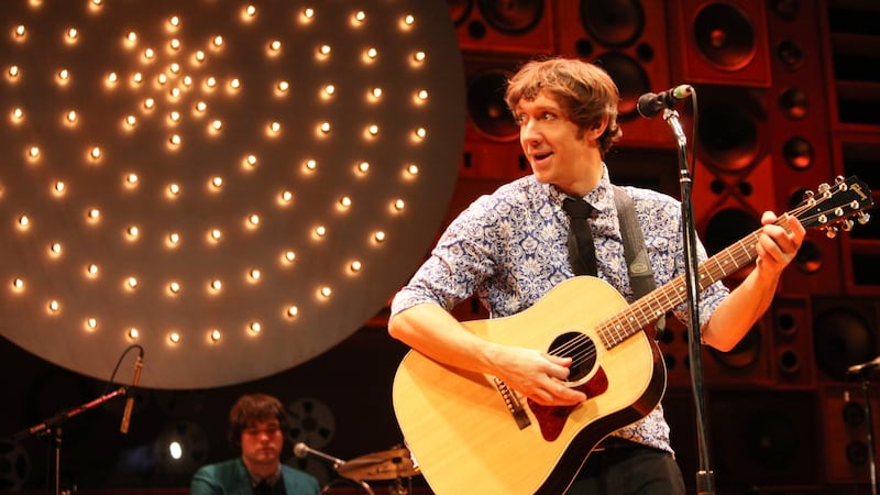 Ryan O’Donnell (Ray Davies) in the musical Sunny Afternoon. Photograph: Kevin Cummins