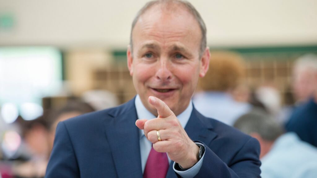 Fianna Fail party leader Micheal Martin: accused Fine Gael of trying to force election. Photograph: Daragh Mc Sweeney/Provision