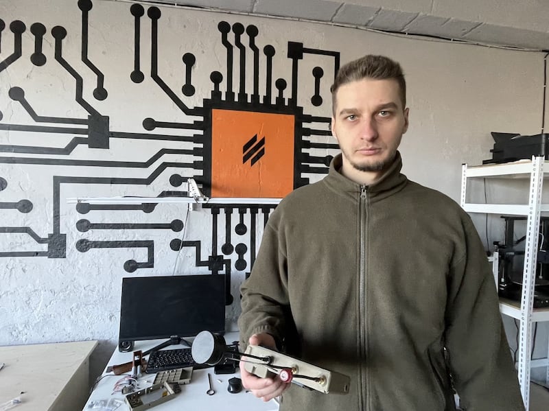 Shark leads the drone engineering course. Photograph: Daniel McLaughlin