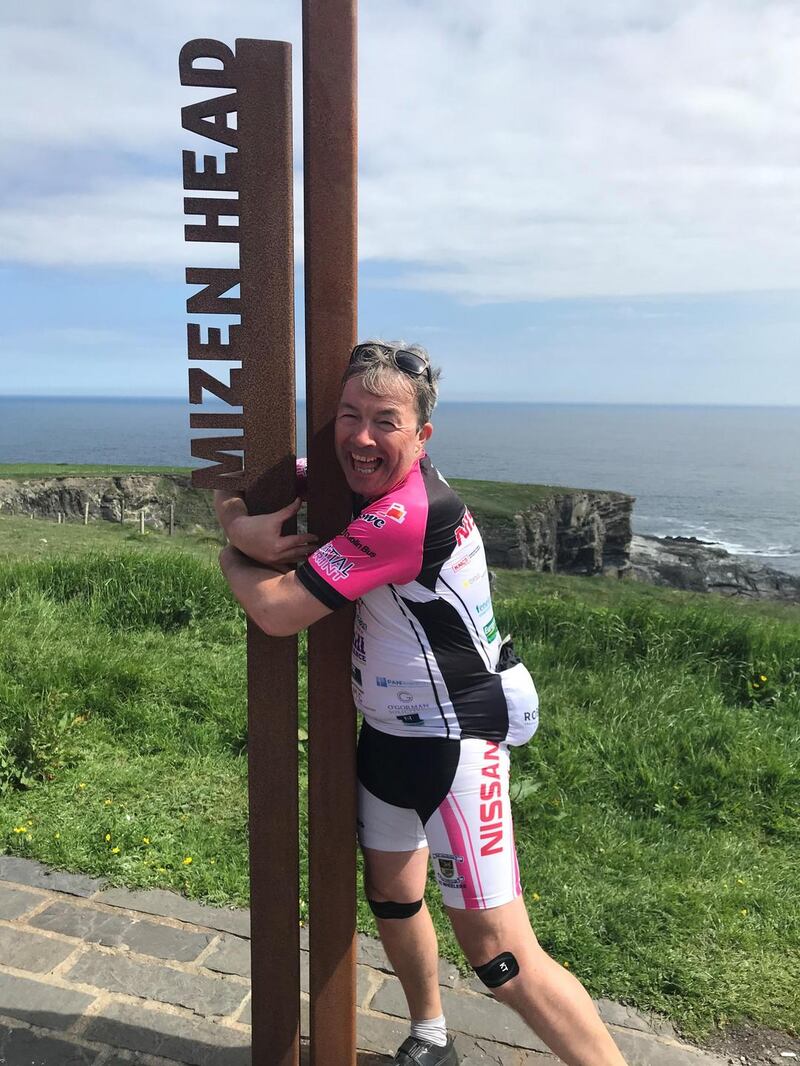 Kieran Garry makes it to Mizen Head. Photograph: Kieran Garry