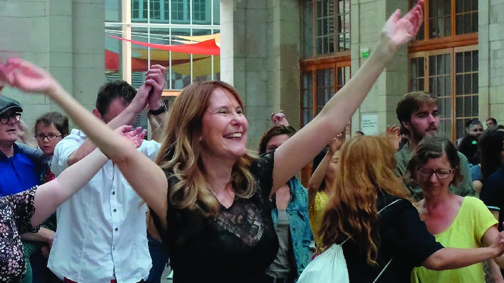 Patricia Killeen at at the Franco-Irish Lisdoonvarna ball that she organised in Paris a few years ago. Photograph: Raphaël Lanier