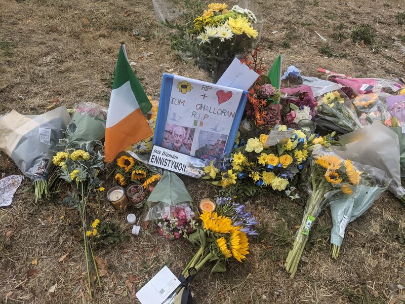 A number of members of the Irish community in London who, like Thomas O’Halloran, were originally from Ennistymon attended the vigil.