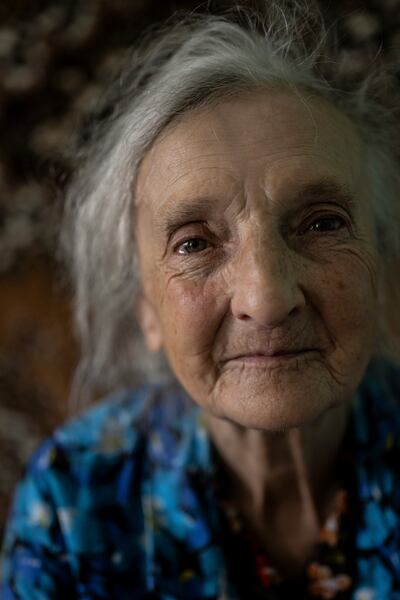Anna Yermolenko (70), at the nursing home where she lives in Lukashivka village, Cherkasy, Ukraine. Photograph: Lynsey Addario/ New York Times