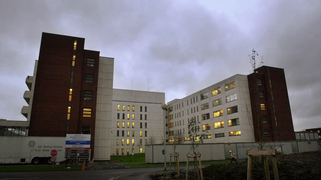 Beaumont Hospital, Dublin. “As he was thus gaining access to the object of his curiosity the drilling was getting louder, and I feared that at any moment a Kango hammer would burst through, and I’d see a builder on the other side of the wall eyeballing me.” Photograph: Dara Mac Dónaill.