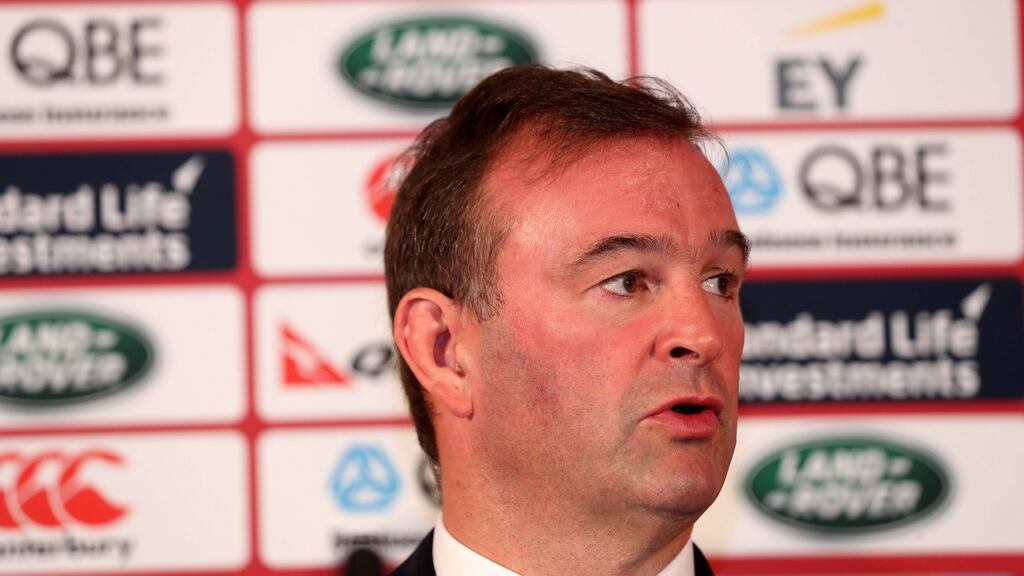 Lions CEO John Feehan was speaking to Gavin Cummiskey at Carton House. Photo: Inpho