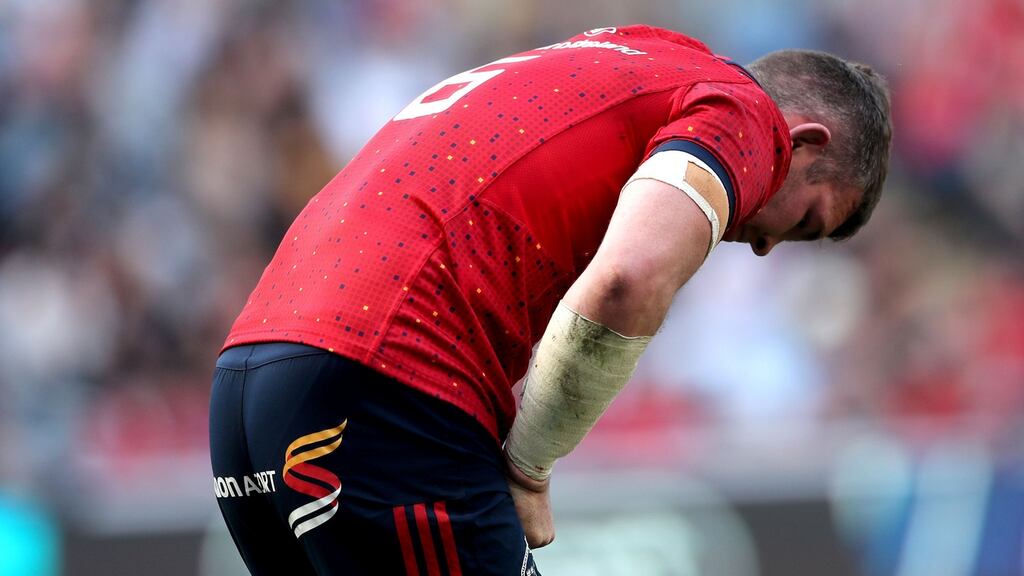 Munster’s Peter O’Mahony during the second half. Photograph: James Crombie/Inpho