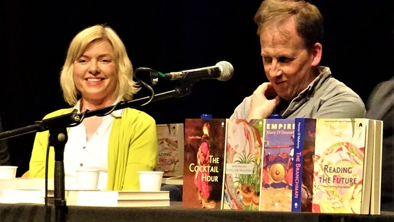 Danielle McLaughlin and her publisher Declan Meade of Stinging Fly at last year’s festival