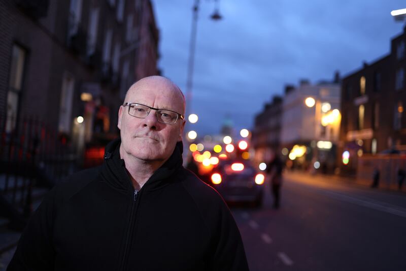 Paul Flynn, who chairs inter-agency network Young People at Risk,
on Gardiner Street. Photograph: Dara Mac Dónaill