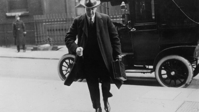 Michael Collins in London on October 11th, 1921. Photograph: Hulton Archive