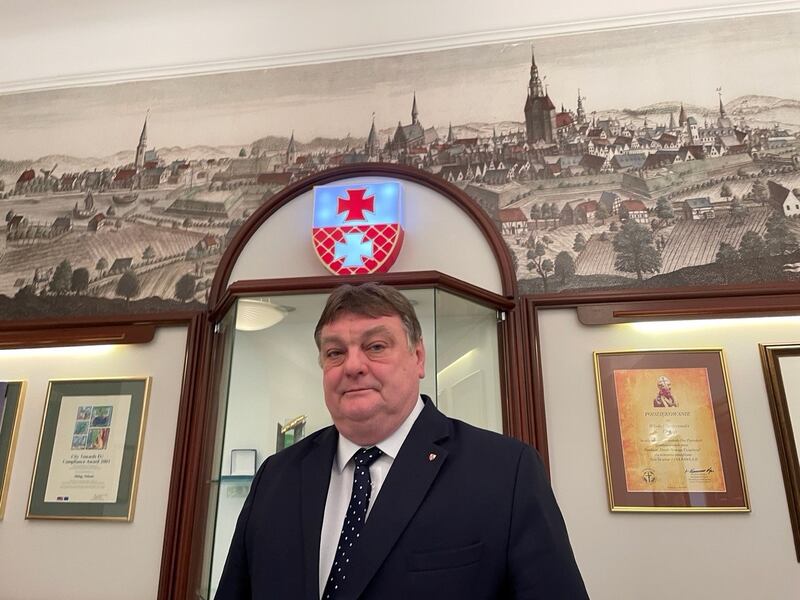 Elbląg’s president (mayor), Witold Wroblewski, says his town of 119,000 people has pulled together since Russia invaded Ukraine.