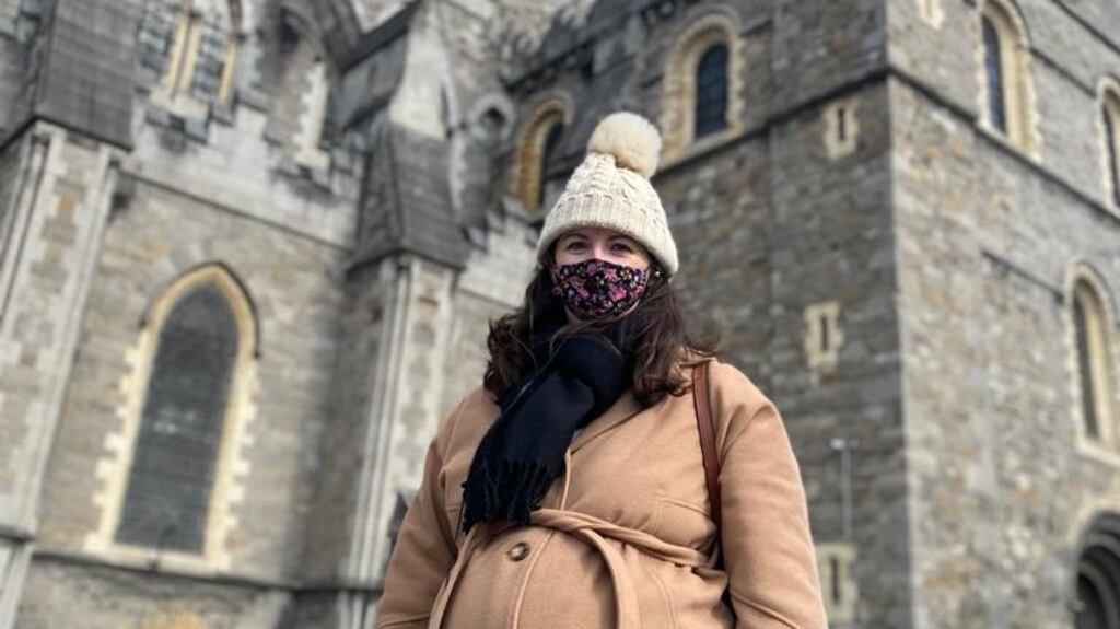 Aisling Marron at Christ Church Cathedral during her ‘little holiday’ to the city centre