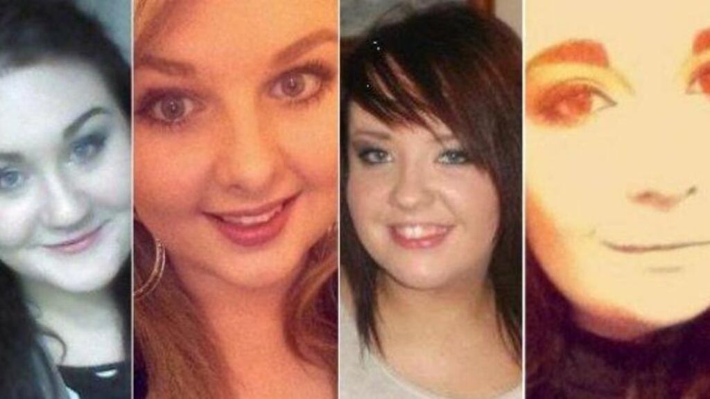 Ashling Middleton, Chermaine Carroll, Gemma Nolan and Niamh Doyle died after the car they were travelling in collided with a van near Athy on Tuesday night.