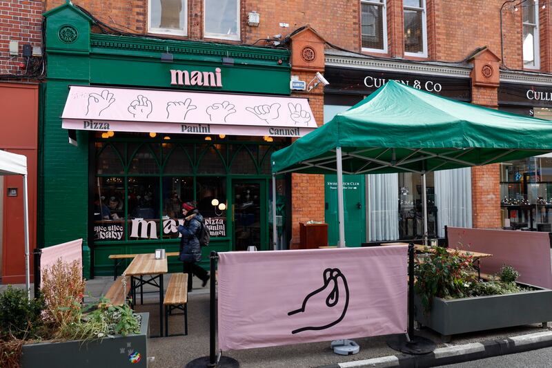 Mani pizza on Drury Street. Photograph: Nick Bradshaw