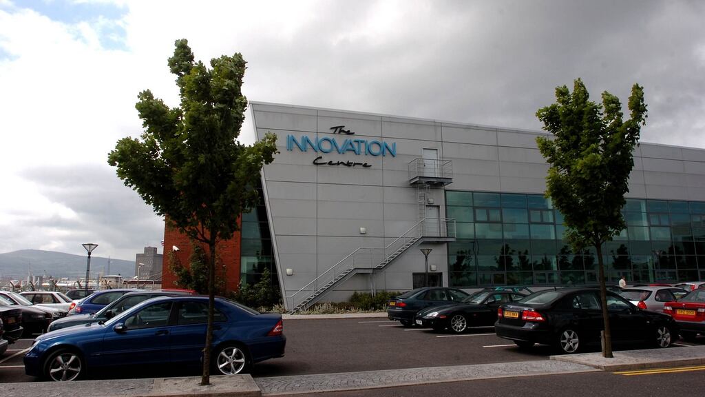 The Northern Ireland science park buildings in the Titanic quarter in Belfast.Photograph:  Arthur Allison/Pacemaker
