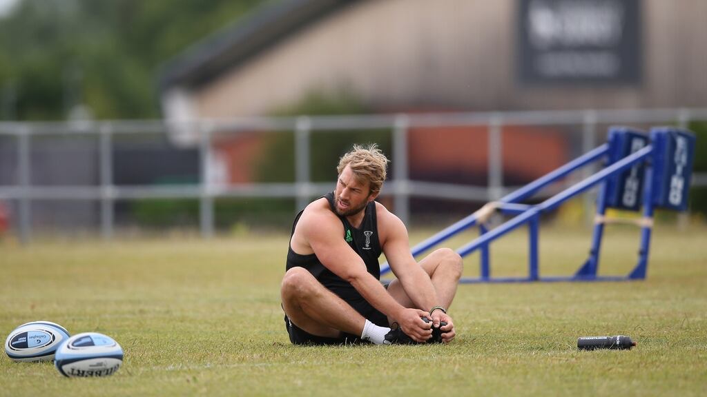Chris Robshaw will leave Harlequins at the end of the current season. Photograph: Getty Images
