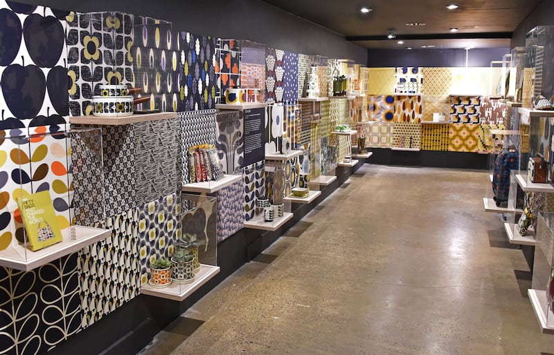 Some of the Orla Kiely on display at the London exhibition.Photograph: David M Benett/Getty Images