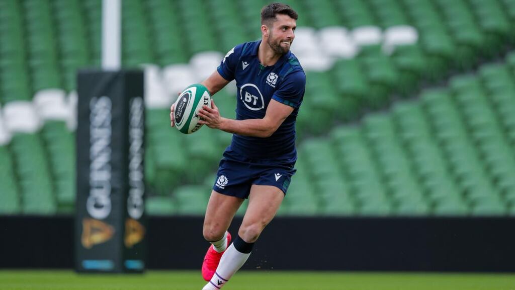 Adam Hastings starts at outhalf for Scotland in place of Finn Russell. Photograph: Brian Reilly-Troy/Inpho