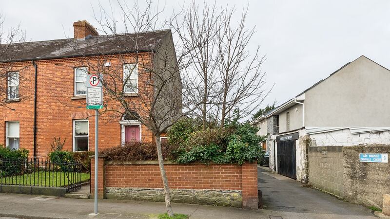 The 1.25-acre site at Dunville Close in Ranelagh, Dublin 6, includes a redbrick house alongside the entrance.