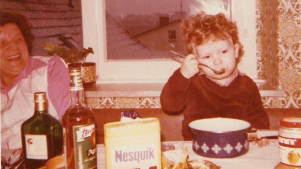 Marcel Krueger as a boy with his grandmother Cilly