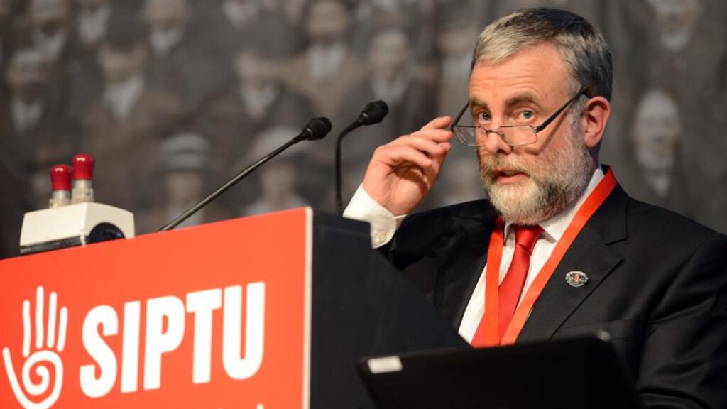 Siptu chief Jack O’Connor: In his speech today, he will argue that his proposed reforms will be best achieved by a government of the left. Photograph: The Irish Times