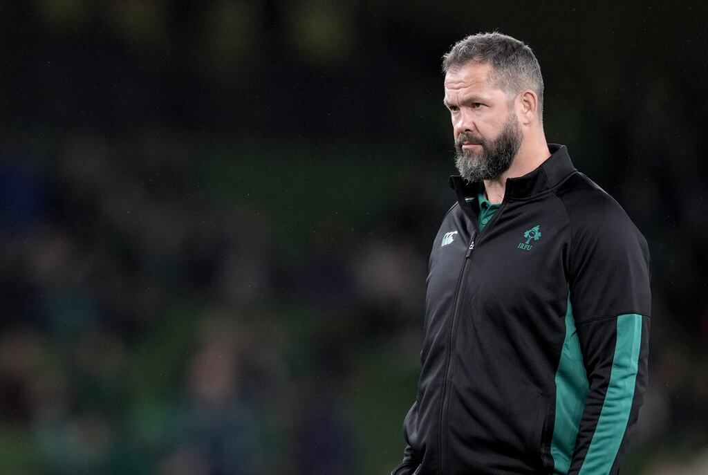 Ireland coach Andy Farrell will want a win over Australia in the last game before he leaves on Lions duty. Photograph: Brian Lawless/PA Wire