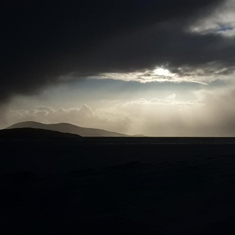 Sunset on the west coast of Ireland – what Lillis calls the fringe benefits of hunting