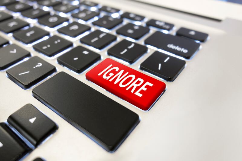 Don't act like your keyboard has one of these buttons. Photograph: iStock