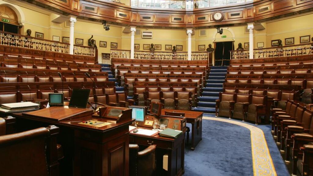Inside the Dáil chamber. File Photograph: Alan Betson/The Irish Times