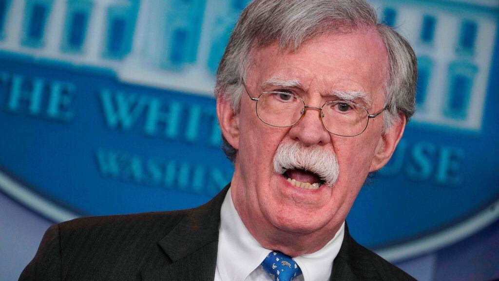 The White House said that ex-Trump advisor John Bolton cannot publish a book reportedly containing explosive evidence concerning president Trump’s impeachment trial. Photograph: Mandel Ngan/AFP via Getty