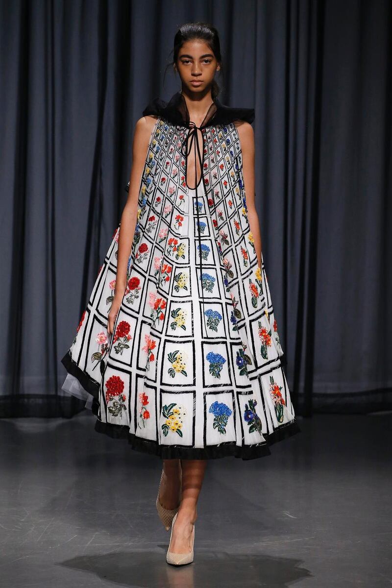 Katrantzou’s collection was a showstopper and this collection was based on images of all the things the designer collects.