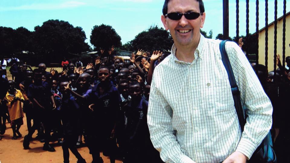 Seán Flynn covering education for The Irish Times in Zambia