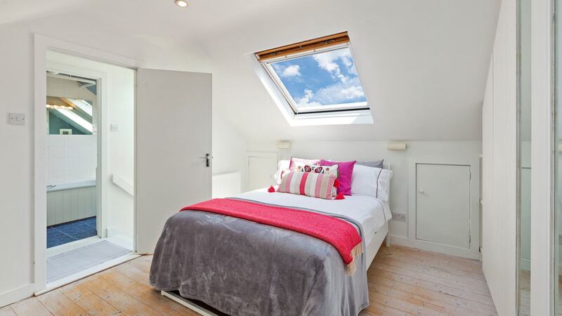 One of the three bedrooms