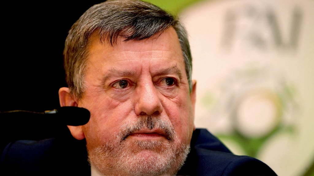 Donal Conway: said the FAI members’ vote showed  “real appetite for change, its real appetite for reform to start”.  Photograph: Ryan Byrne/Inpho