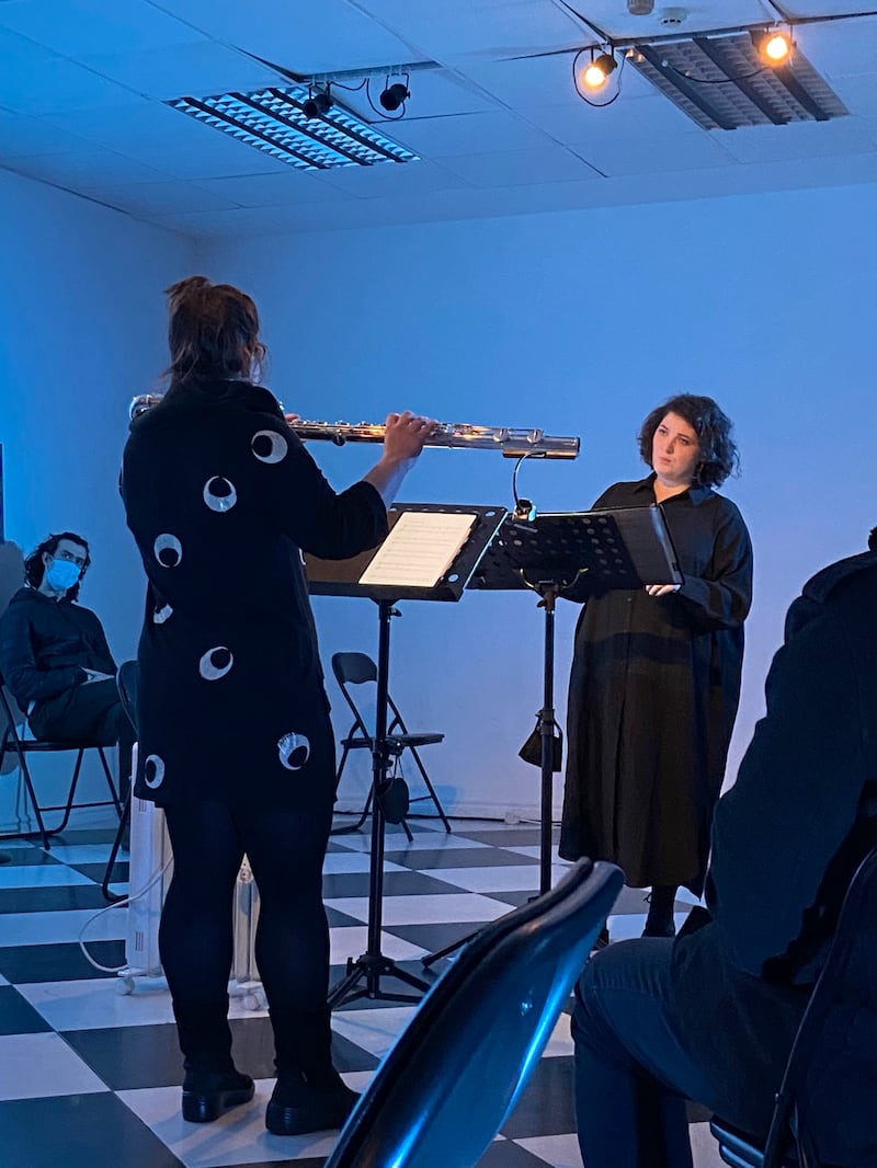 Lina Andonovska and Michelle O'Rourke at Kirkos's Unit 44. Photograph: Paul Scully