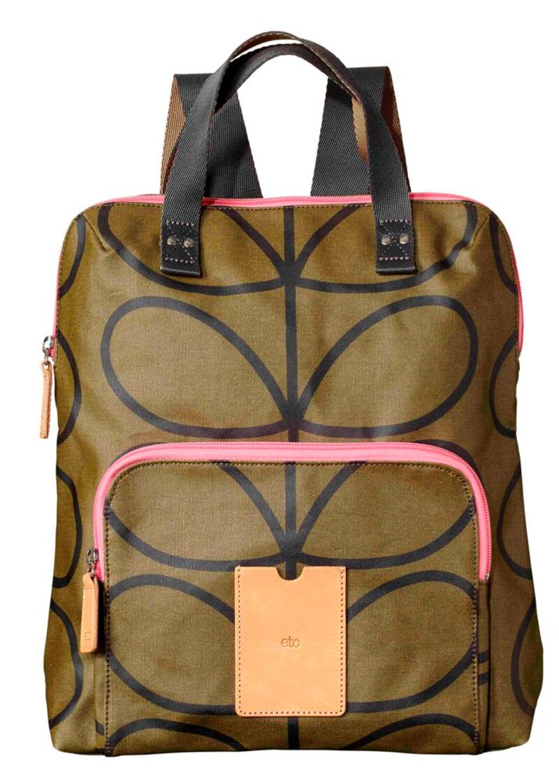Orla Kiely Backpack, €159, Kilkenny Store