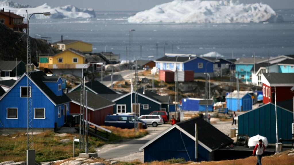 The town of Ilulissat in Greenland: the Faroes secured an opt-out from what was then the EEC when Denmark joined in 1973 and Greenland followed by leaving in 1985. Photograph: Uriel Sinai/Getty