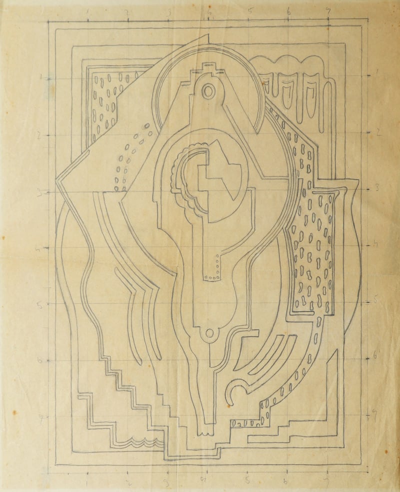 Mainie Jellett's Abstract Composition (Crucifixion) shows the intensity of structure that underpinned everything she did in this phase of her work