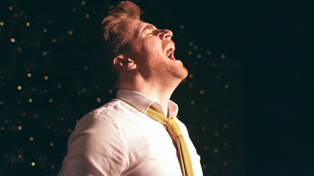 The spinning gods of desire and anger: Daithí Mac Suibhne in Hero, by Ken Rogan, directed by Amilia Stewart, at Bewley’s Cafe Theatre