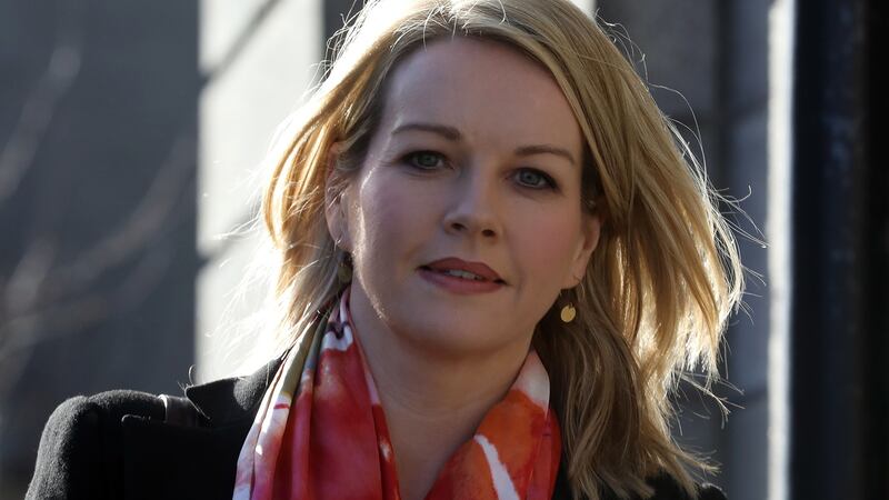 RTÉ broadcaster Claire Byrne pictured at the Four Courts on Thursday. Photograph: Collins Courts.