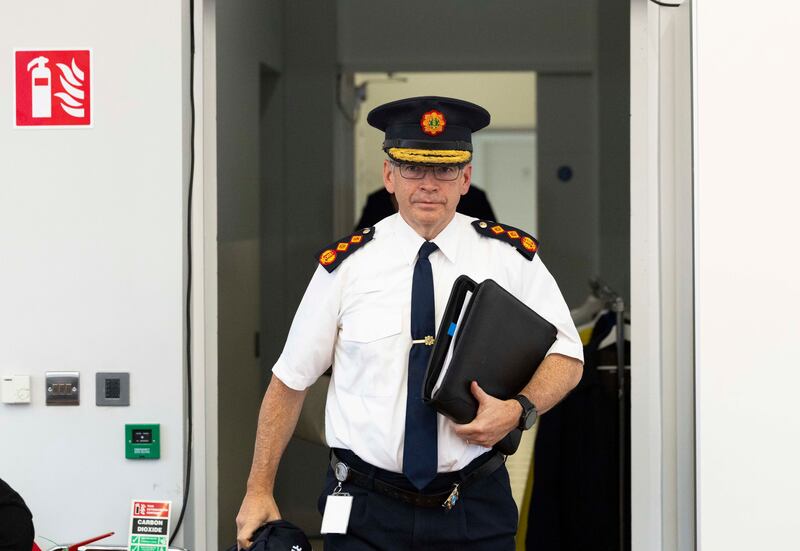 At the Policing Authority on Thursday, Garda Commissioner Drew Harris faced questioning over the force's response to the violence in Coolock in July. Photograph: Sam Boal/Collins