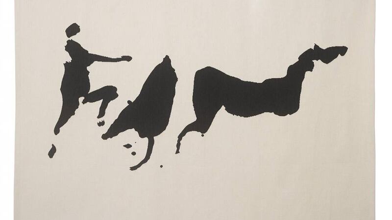 The Tain Cuchulainn Mounting his Chariot Aubusson tapestry by Louis le Brocquy (lot 13, €15,000- €20,000) de Vere’s.