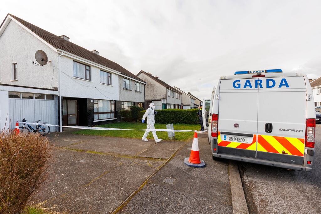 The scene at Meadow Way in Kilkenny City, where Rafal Jaycna died on Monday evening. Photograph: Dylan Vaughan