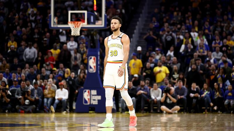 Steph Curry features in Ben Cohen’s new book. Photograph: Ezra Shaw/Getty Images