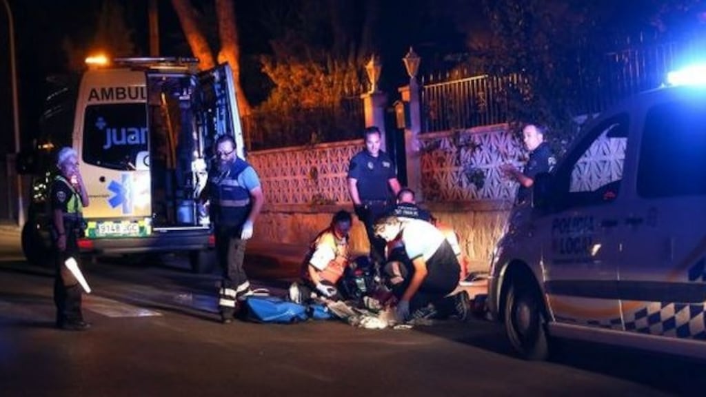 The scene in a resort near Santa Ponsa where Trevor O’Neill was shot dead